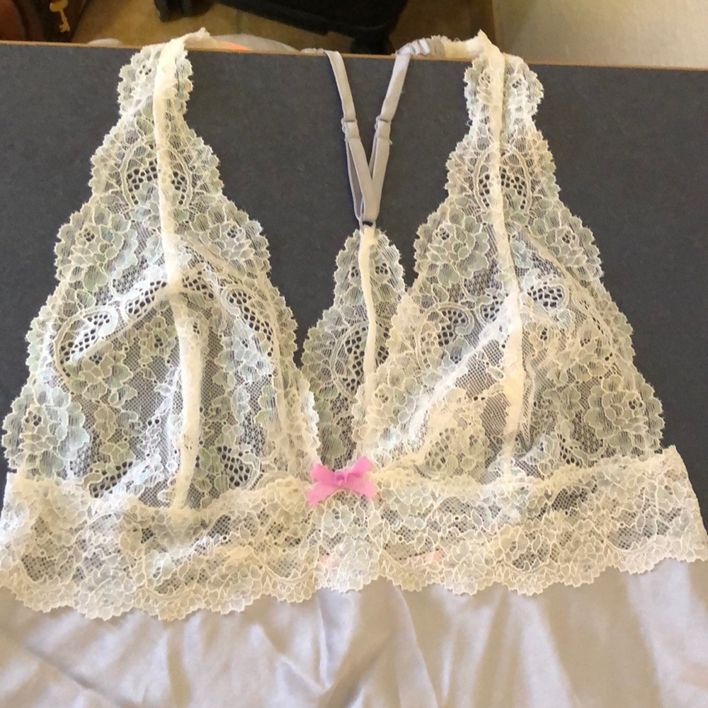 Silver and cream sexy sleepwear